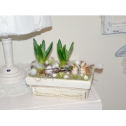 Wielkanocna kompozycja z hiacyntami 