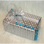 Prezent gwiazdkowy; papier metalizowany, kryszta�ki, dodatki