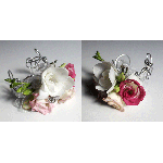 bransoletka; eustoma, frezja, brunia