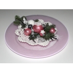 Stroik; �ywa jod�a, szklane bombki, koronkowy tale�, dodatki