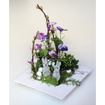 Stroik z aksamitnymi zaj�czkami i jajkiem piaskowym