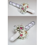 Dekoracja �wiecy do kompletu z bukiecikiem