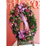 Wieniec pogrzebowy; eustoma, go�dzik, anturium, ruskus, jod�a